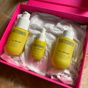 BeautyCounter - Beyond Bright Minis | Facial Oil, Triple Acid AHA Toner, C Serum